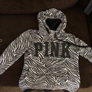 Victoria Secret Pink - Zebra Sweatshirt Size M